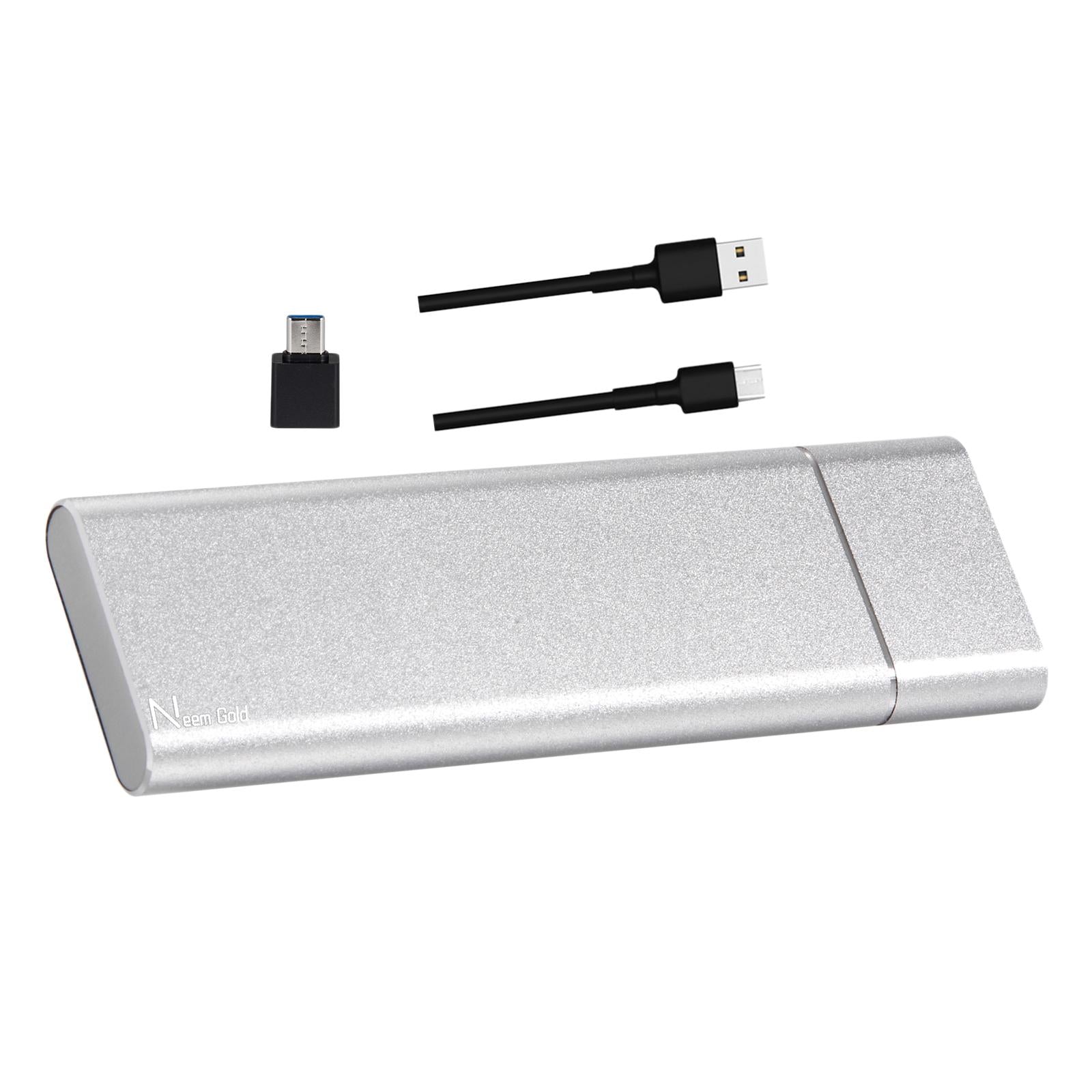 Portable USB 3.1 SSD 430MB/s Read Speed Solid State Drive White 500GB