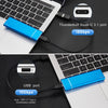 Portable USB 3.1 SSD 430MB/s Read Speed Solid State Drive Blue 500GB