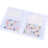 20Pages Nail Sticker Decal Collecting Albums,Storage Holder Nail Art Display