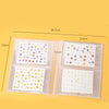 20Pages Nail Sticker Decal Collecting Albums,Storage Holder Nail Art Display