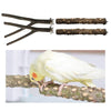 4pcs/set Natural Wooden Parrot Bird Stand Tree Branch Toys Perch Grinding