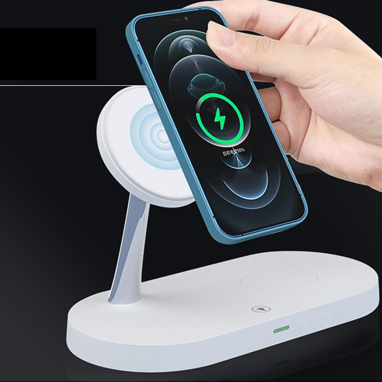 Magnetic Wireless Charger 15W Dock Fast Charging for Airpods 2/pro white