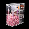 Waterproof Acrylic Makeup Brush Holder Pot Cosmetic Brushes Storage Case D