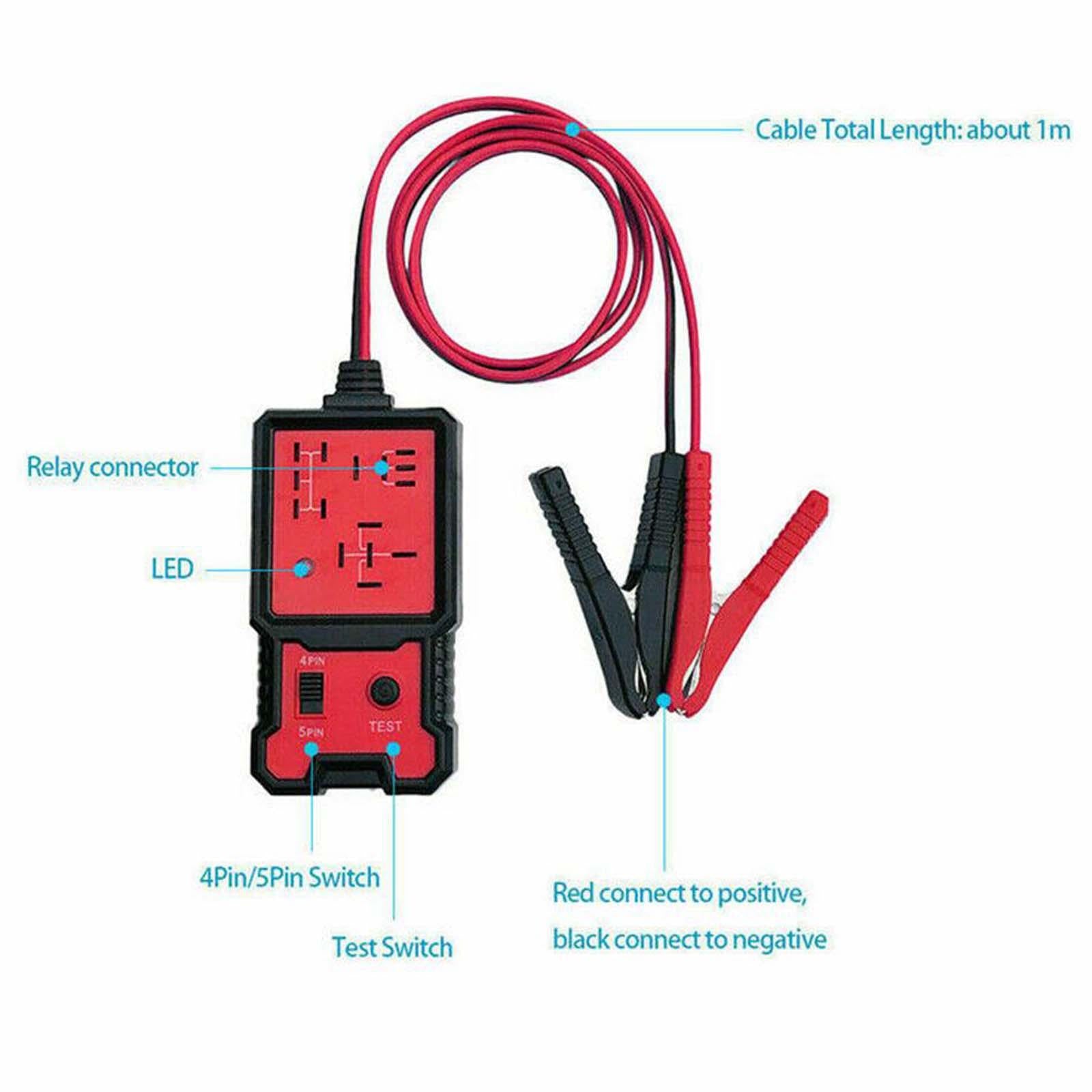 Metal 12V Car Auto Relay Tester Detector Relay Detection Quick Test Tools