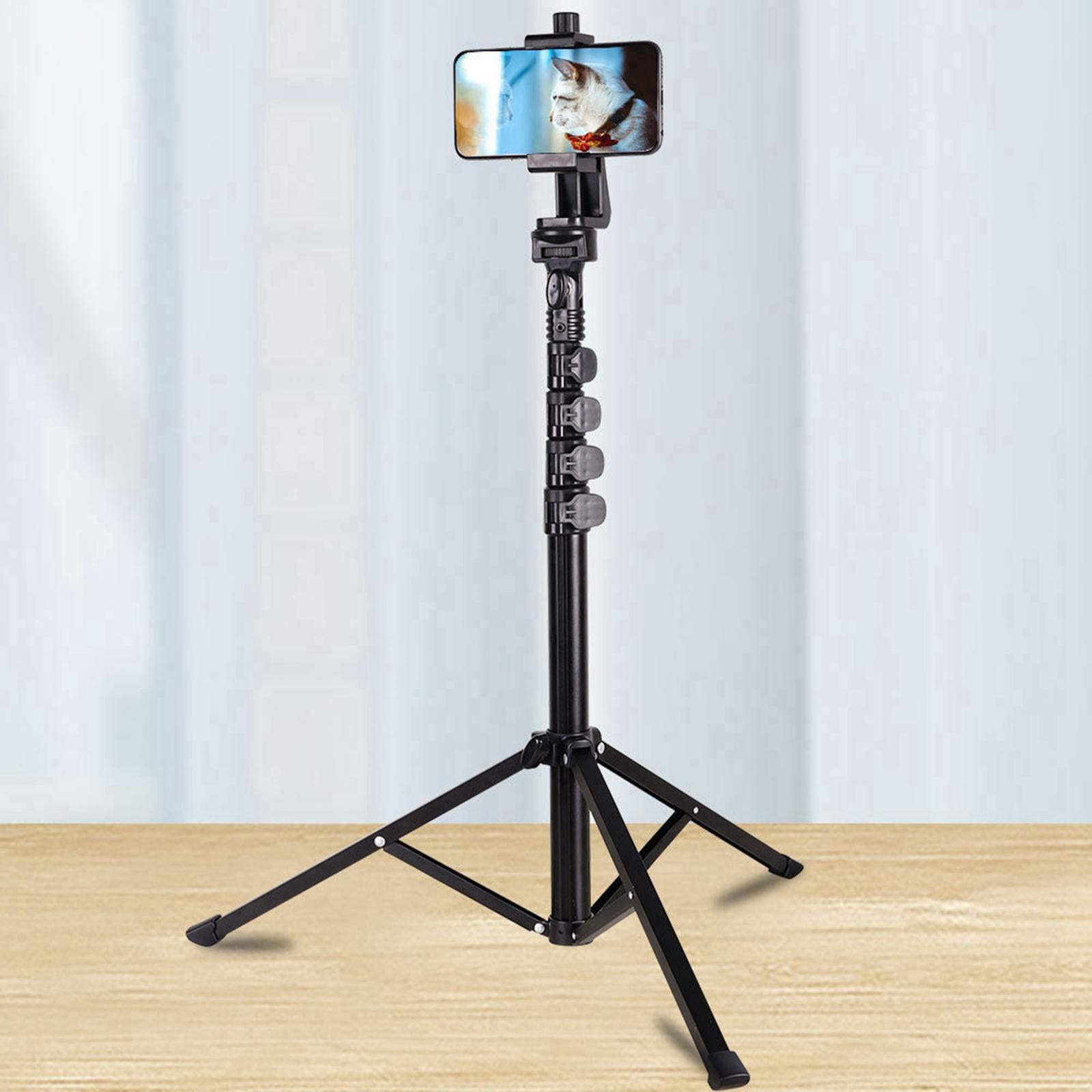 Phone Tripod 160cm Extendable Selfie Stick Tripod Stand Smartphone Holder