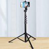 Phone Tripod 160cm Extendable Selfie Stick Tripod Stand Smartphone Holder