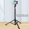 Phone Tripod 160cm Extendable Selfie Stick Tripod Stand Smartphone Holder