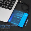 Portable USB 3.1 SSD 430MB/s Read Speed Solid State Drive Blue 2TB