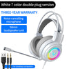 Wired Stereo Bass Surround Gaming Headset Headphone for PC White