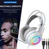 Wired Stereo Bass Surround Gaming Headset Headphone for PC White