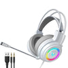 Wired Stereo Bass Surround Gaming Headset Headphone for PC White