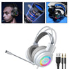 Wired Stereo Bass Surround Gaming Headset Headphone for PC White