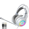 Wired Stereo Bass Surround Gaming Headset Headphone for PC White