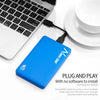 High Speed External Portable USB Hard Drive HDD for Laptops Blue 500GB