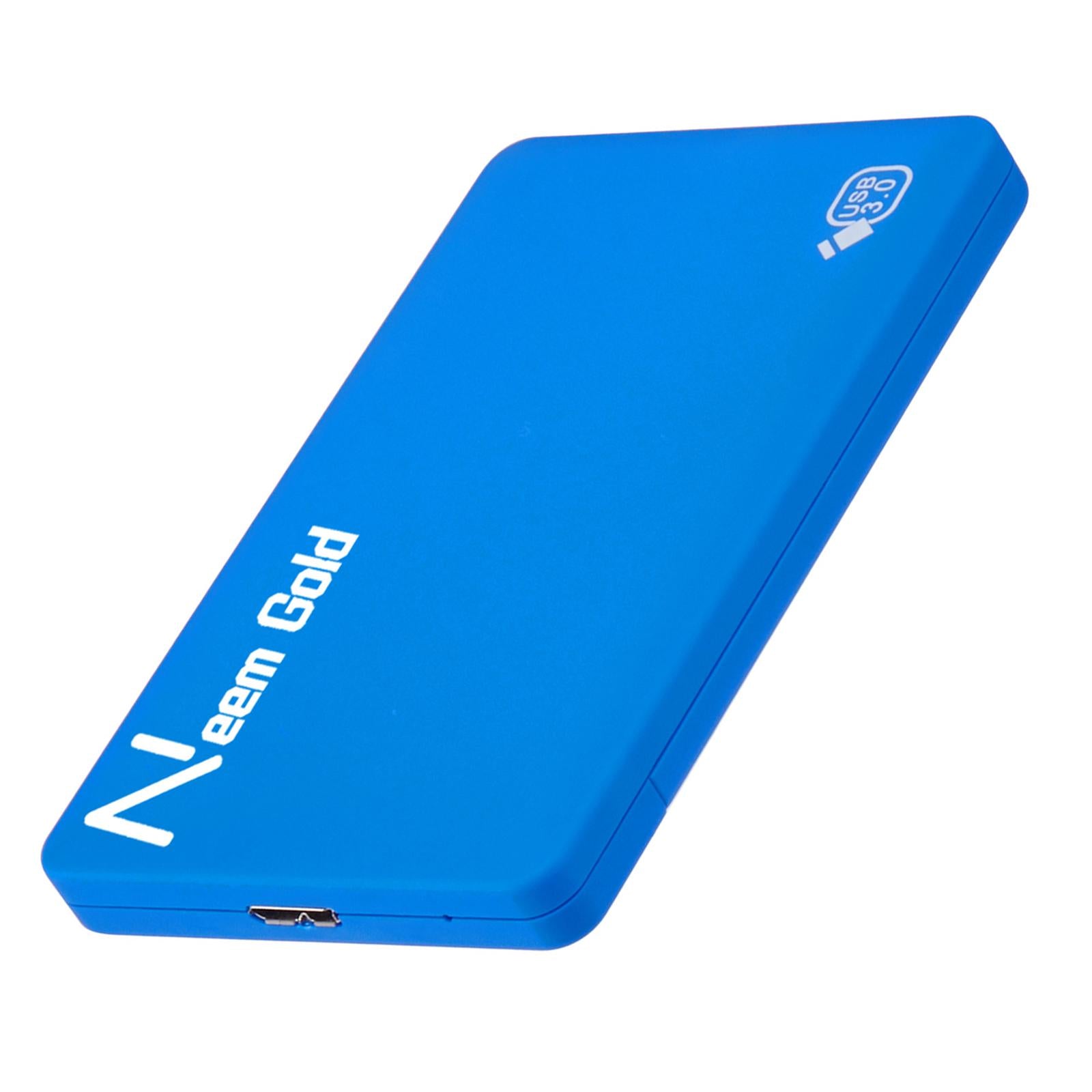 High Speed External Portable USB Hard Drive HDD for Laptops Blue 500GB