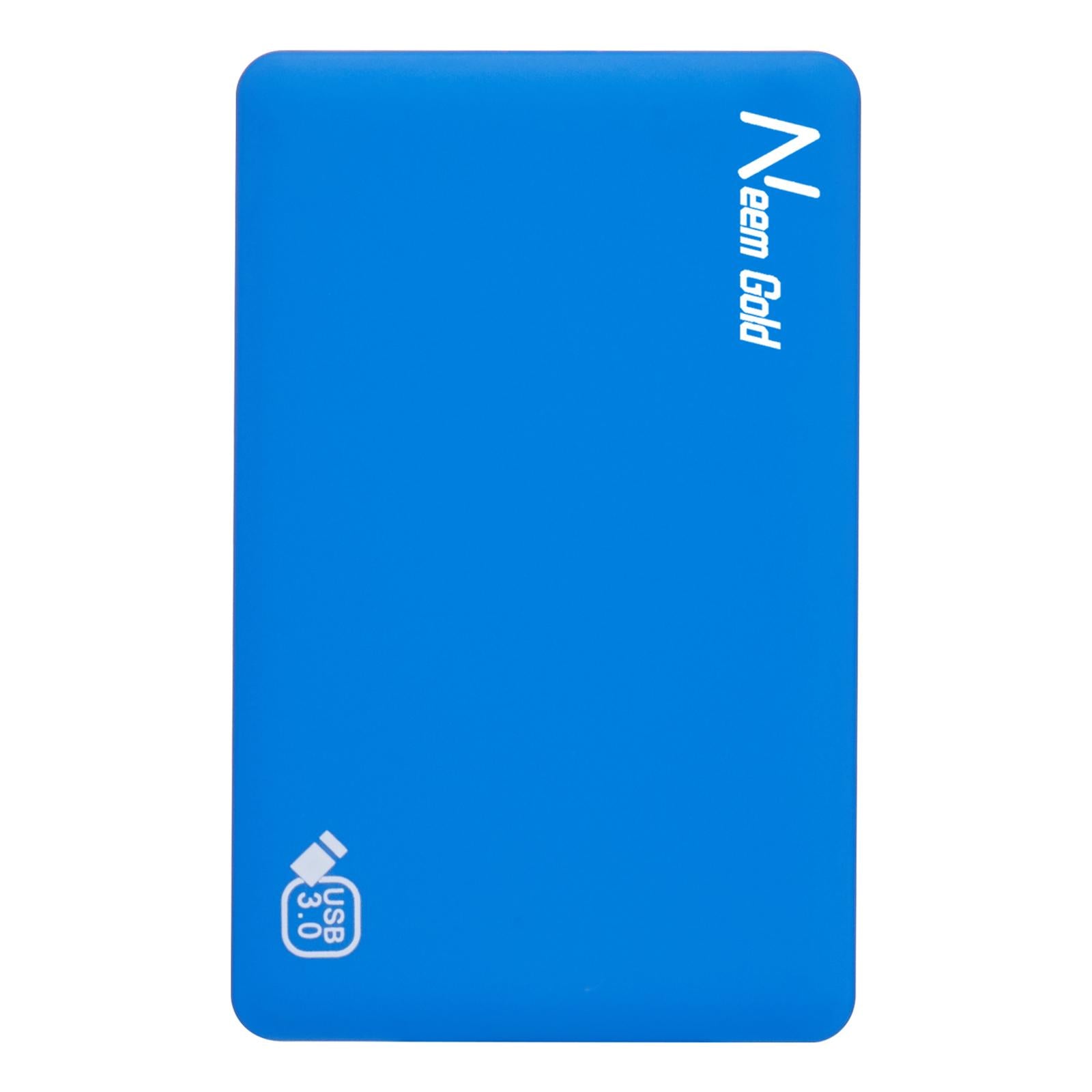 High Speed External Portable USB Hard Drive HDD for Laptops Blue 500GB