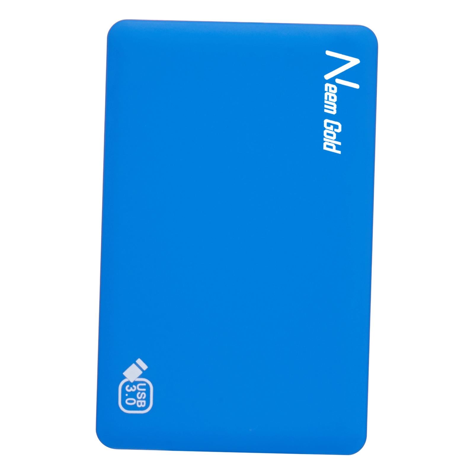 High Speed External Portable USB Hard Drive HDD for Laptops Blue 2TB