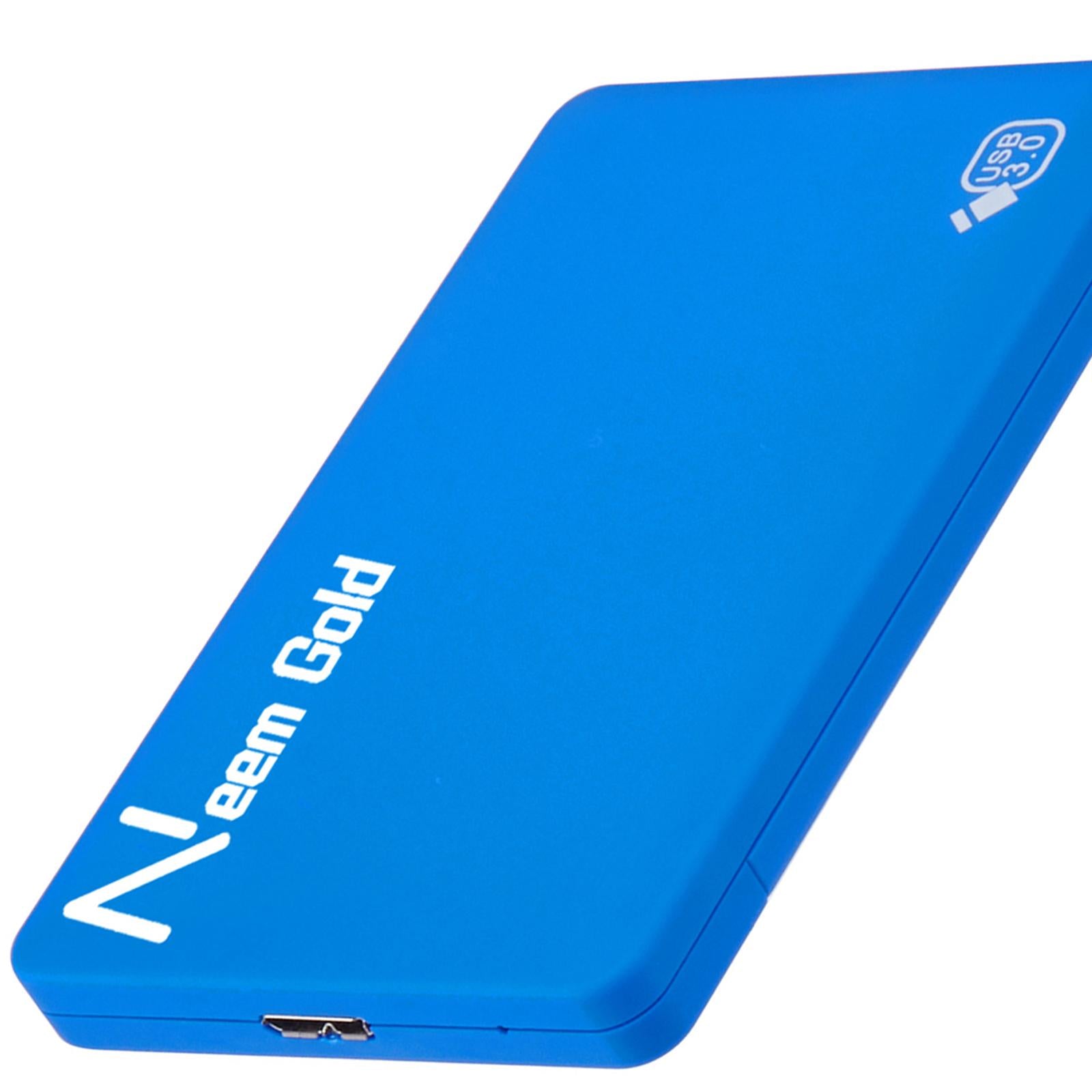 High Speed External Portable USB Hard Drive HDD for Laptops Blue 2TB