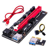 PCI-E 1x to 16x Graphic Extension USB3.0 Adapter Card 60cm Cable Red