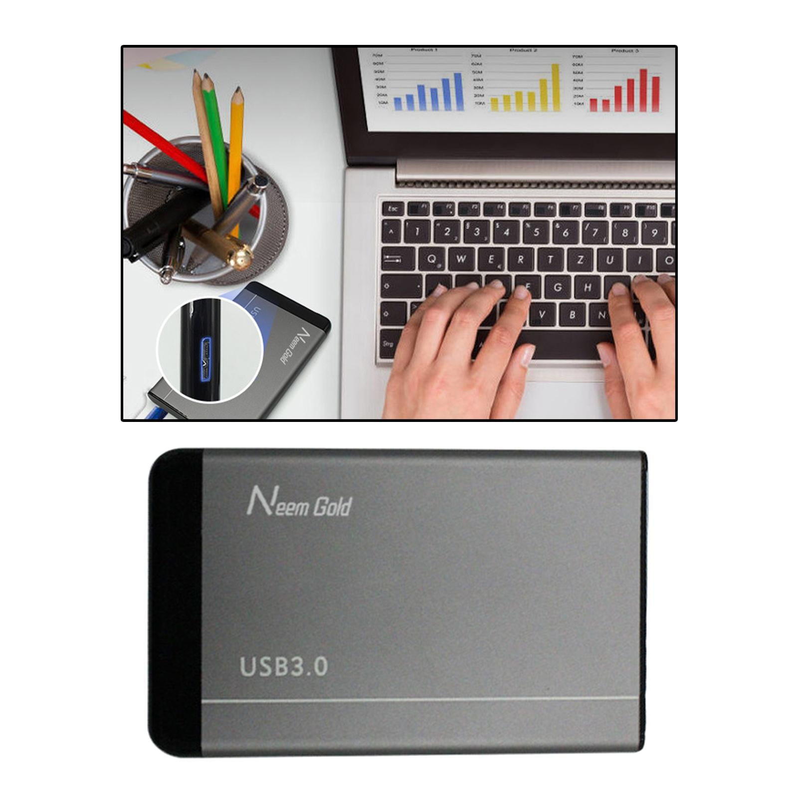 2.5in 5400 RPM External USB Hard Drive HDD Data Transfer for Computers 2TB