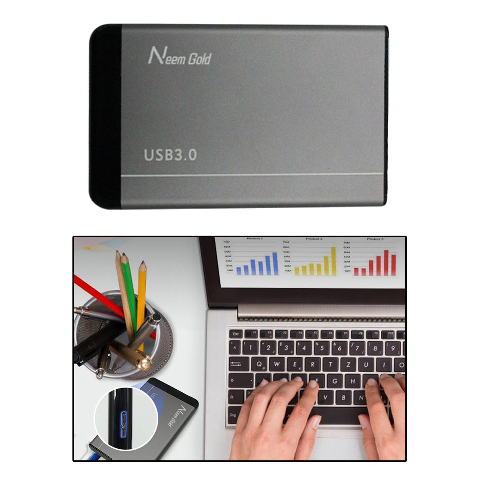 2.5in 5400 RPM External USB Hard Drive HDD Data Transfer for Computers 2TB