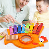 3-in-1 Xylophone Mallet Percussion Rhythm Instrument Piano Toy for Kids Gift