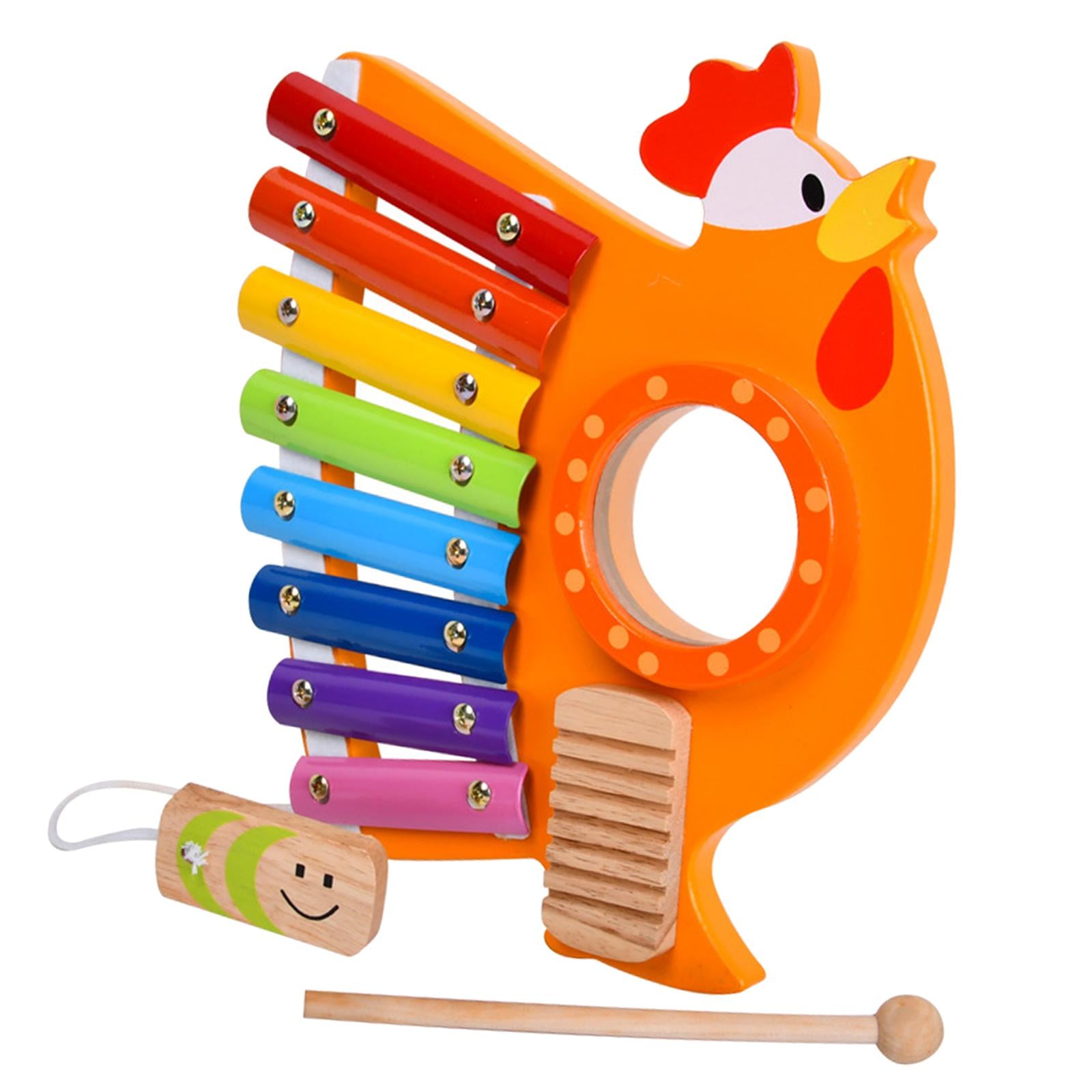 3-in-1 Xylophone Mallet Percussion Rhythm Instrument Piano Toy for Kids Gift