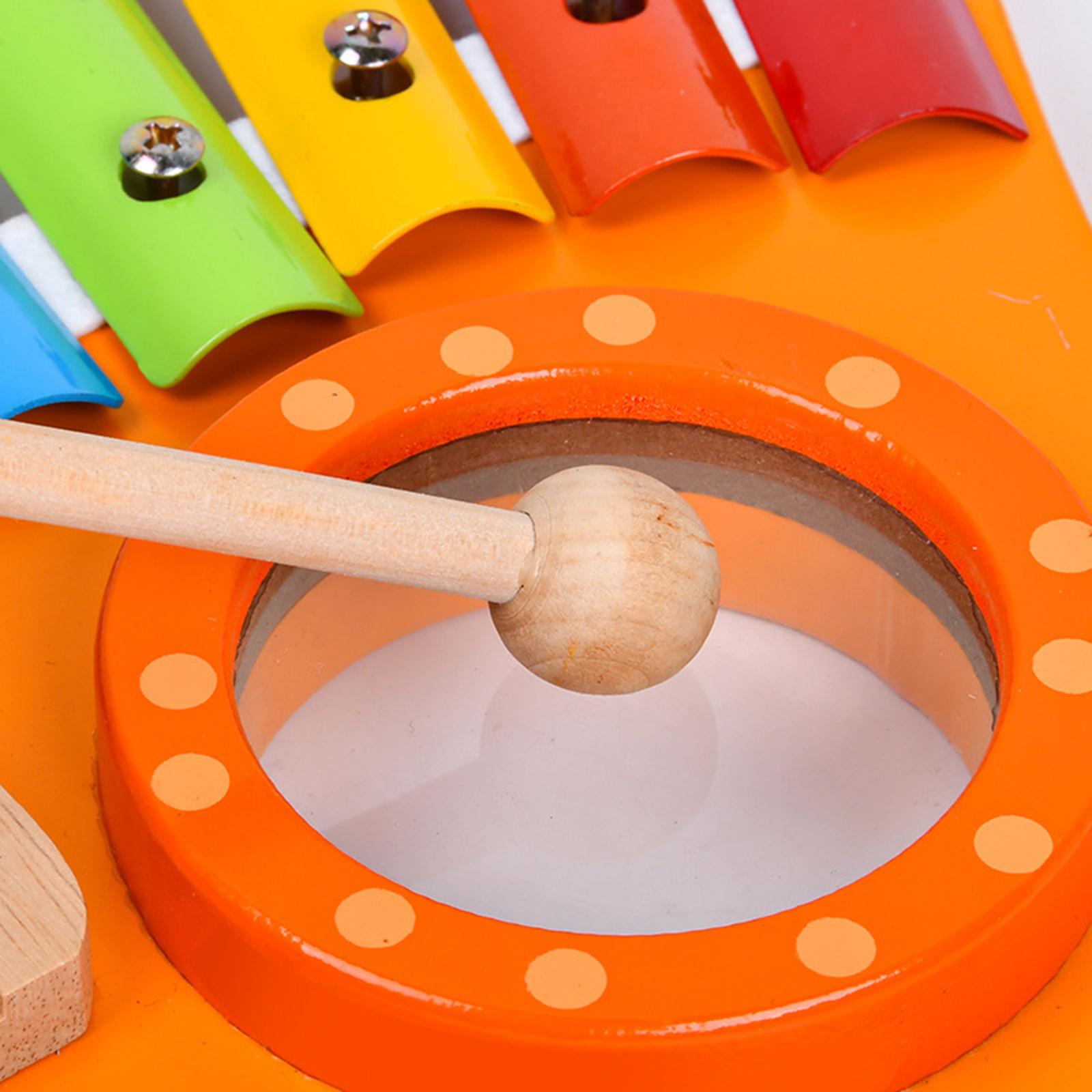 3-in-1 Xylophone Mallet Percussion Rhythm Instrument Piano Toy for Kids Gift