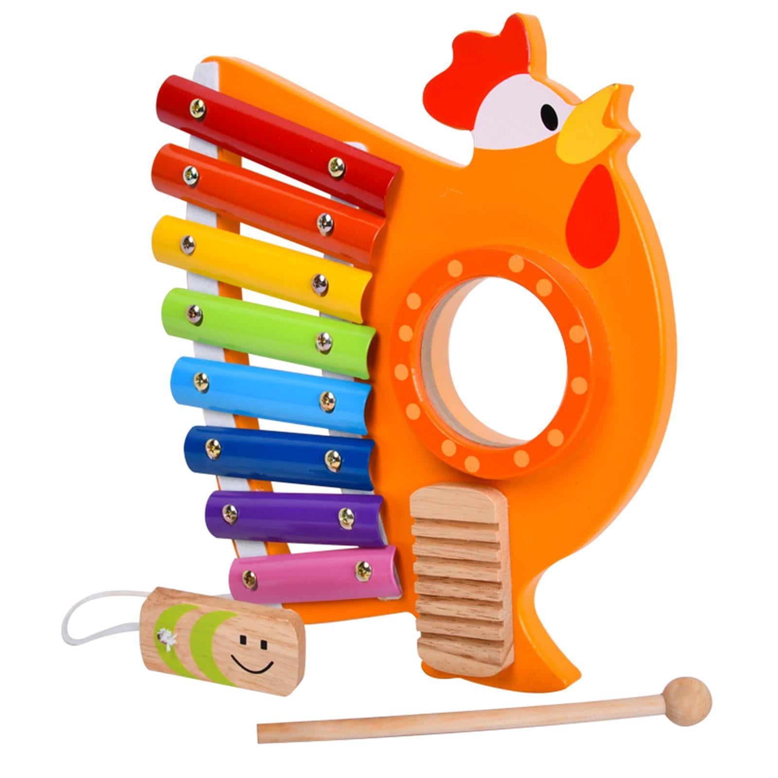 3-in-1 Xylophone Mallet Percussion Rhythm Instrument Piano Toy for Kids Gift