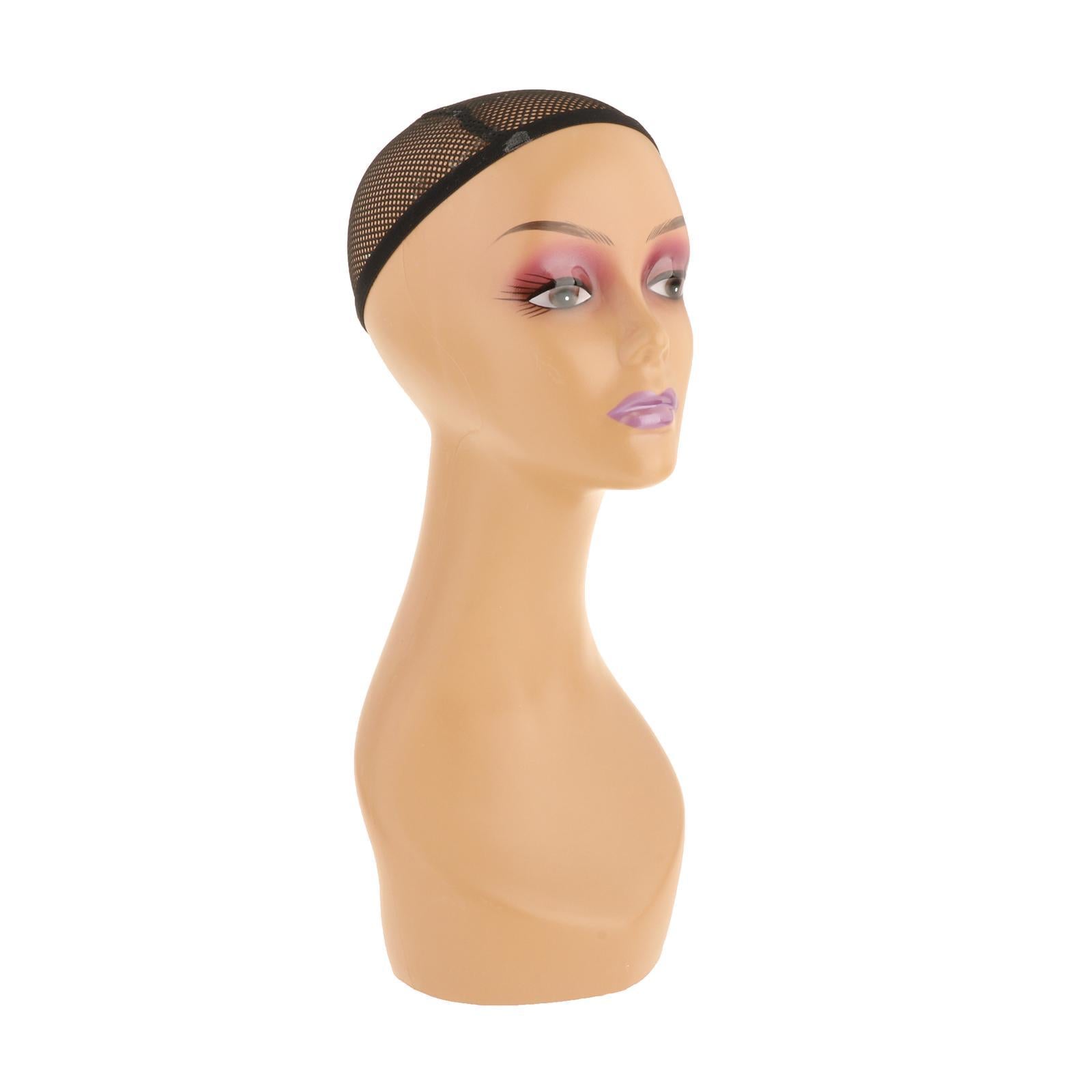 Mannequin Head African American Cosmetology Hair Head Brown straight