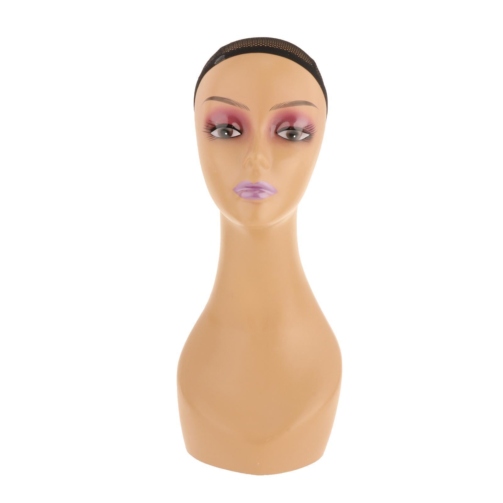 Mannequin Head African American Cosmetology Hair Head Brown straight