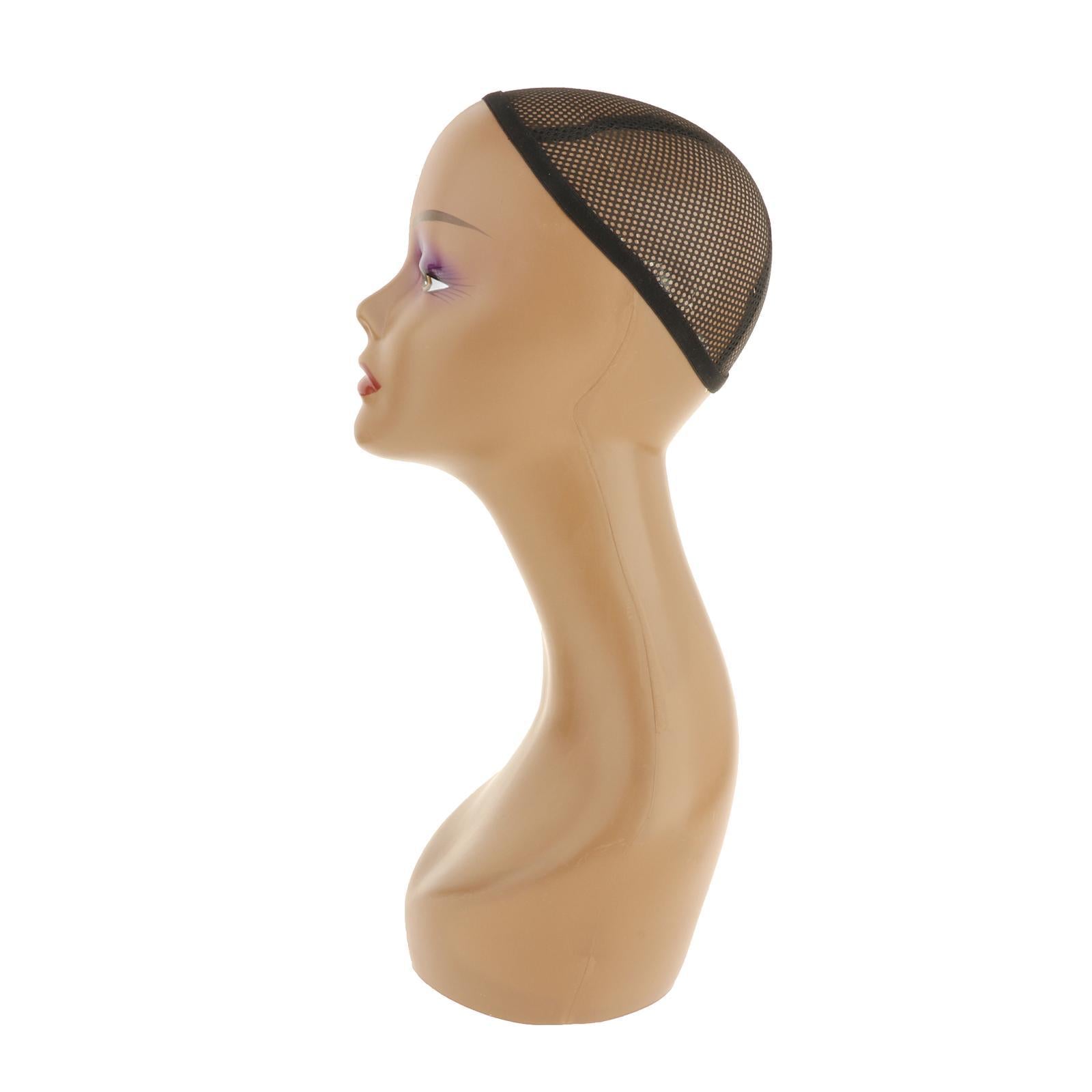 Mannequin Head African American Cosmetology Hair Head Black straight seam