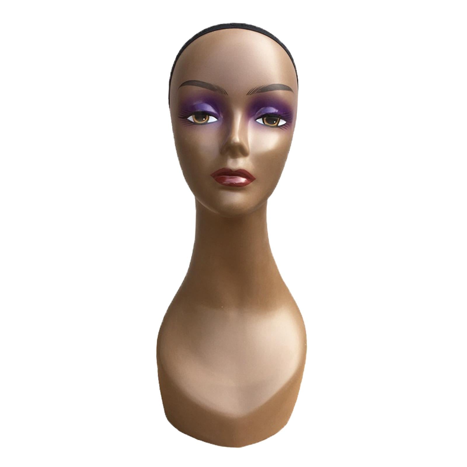 Mannequin Head African American Cosmetology Hair Head Black straight seam