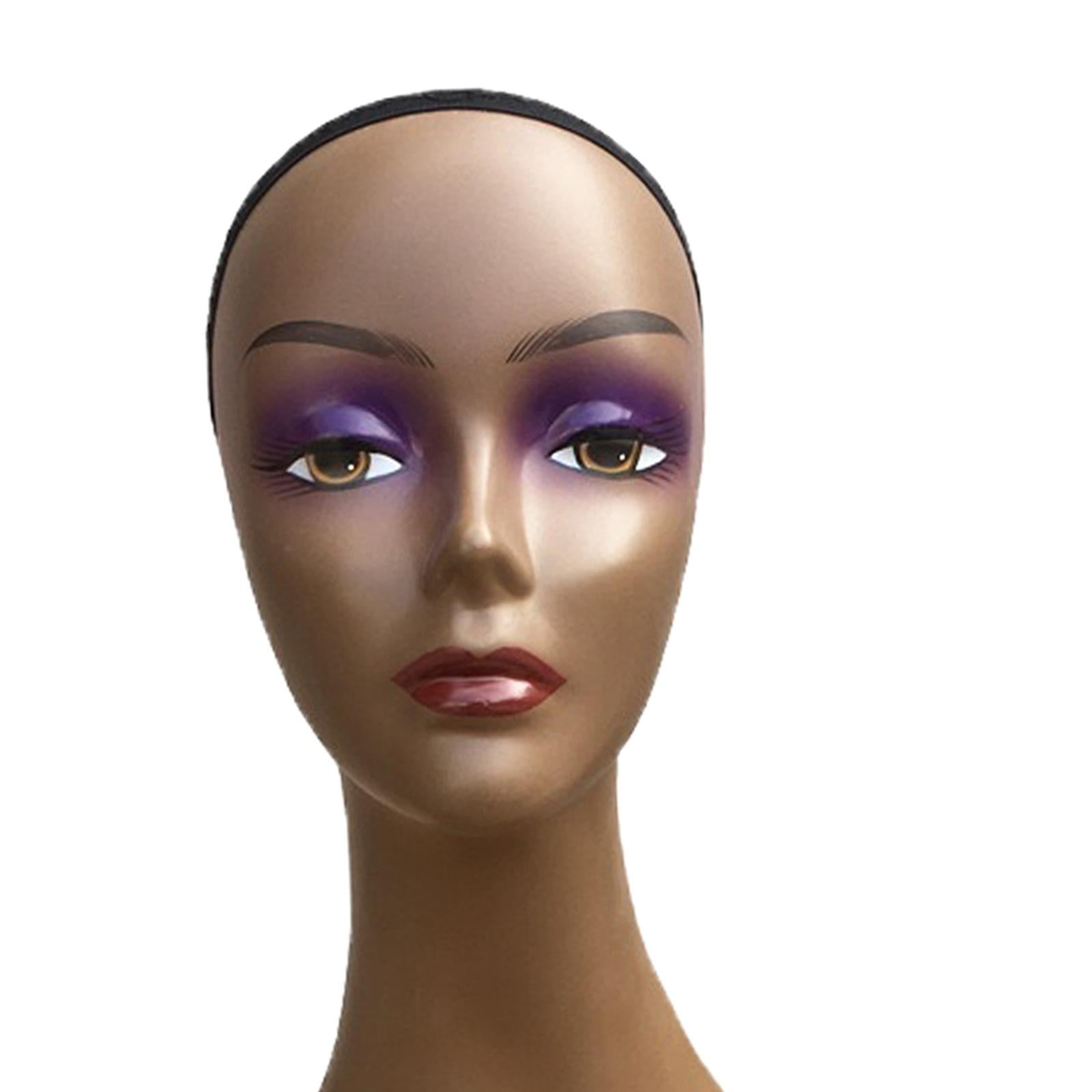 Mannequin Head African American Cosmetology Hair Head Black straight seam