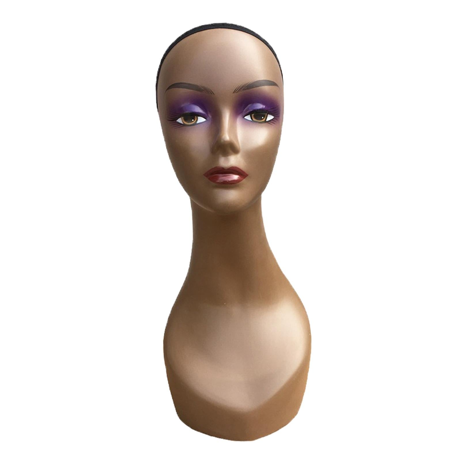 Mannequin Head African American Cosmetology Hair Head Black straight seam