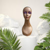 Mannequin Head African American Cosmetology Hair Head Black straight seam