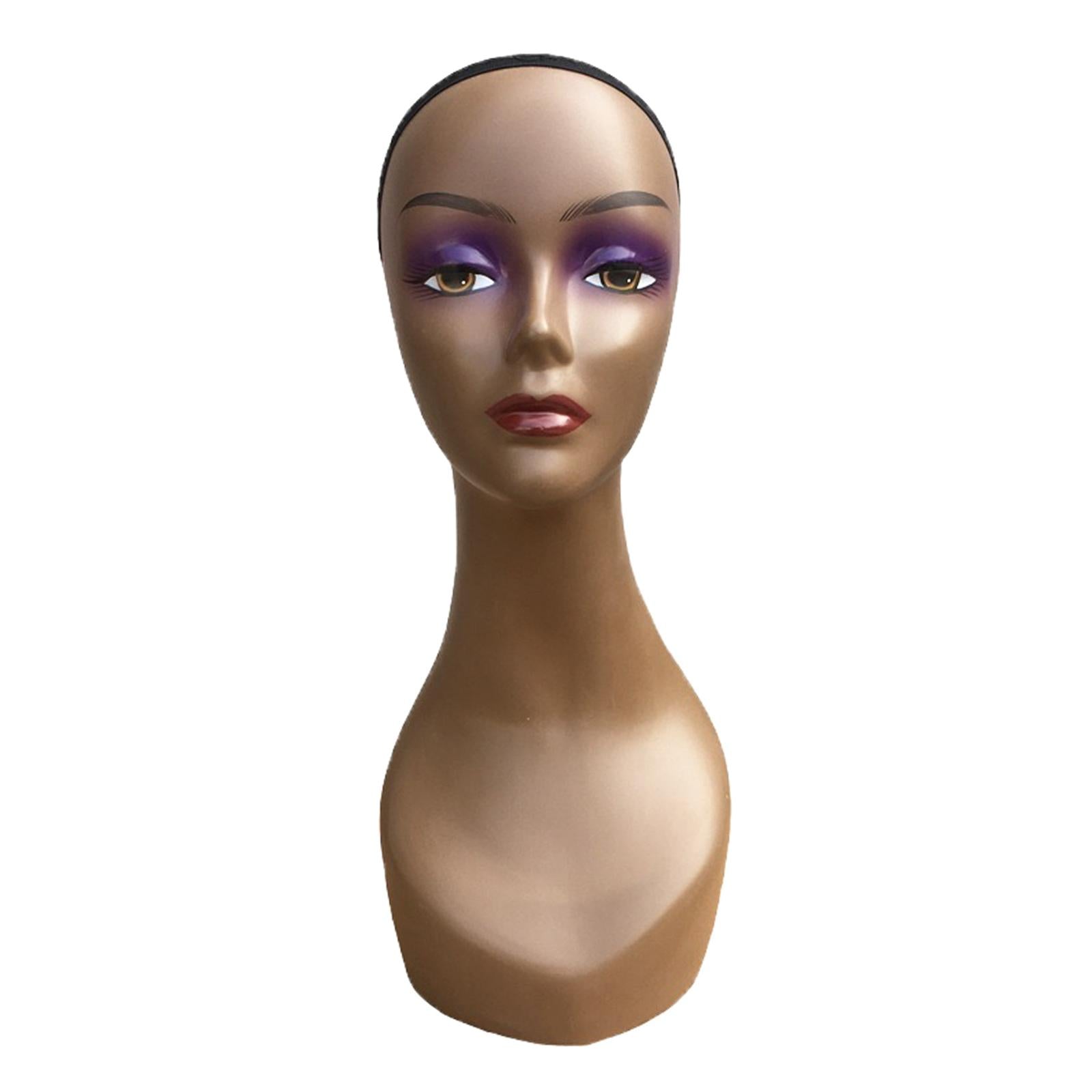 Mannequin Head African American Cosmetology Hair Head Black straight seam