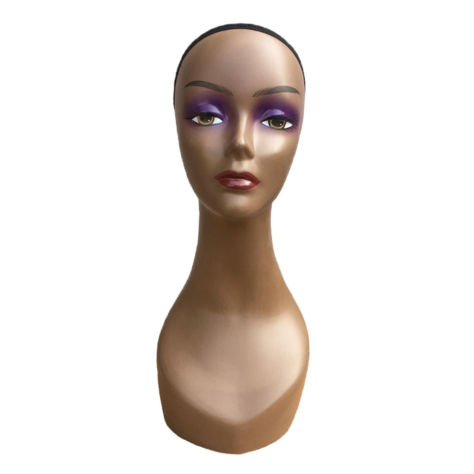 Mannequin Head African American Cosmetology Hair Head Black straight seam