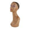 Mannequin Head African American Cosmetology Hair Head Black left seam