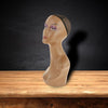 Mannequin Head African American Cosmetology Hair Head Black left seam