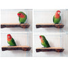 Wood Bird Perch Rest Cage Stand Patform Toy Parrot Branch 5-6cm 18cm