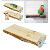 Wood Bird Perch Rest Cage Stand Patform Toy Parrot Branch 5-6cm 18cm