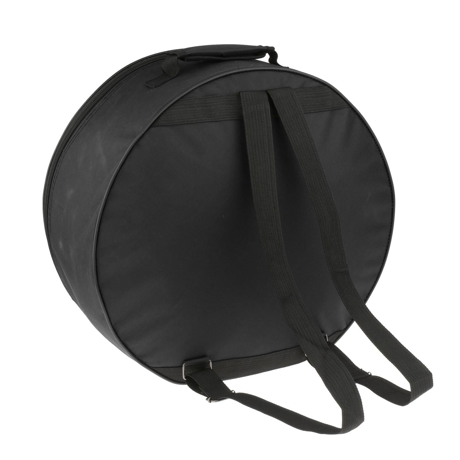 Snare Drum Bag Case Storage Bag with Shoulder Strap Outside Pockets