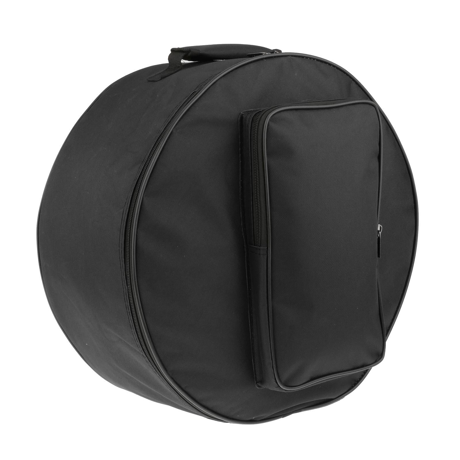 Snare Drum Bag Case Storage Bag with Shoulder Strap Outside Pockets