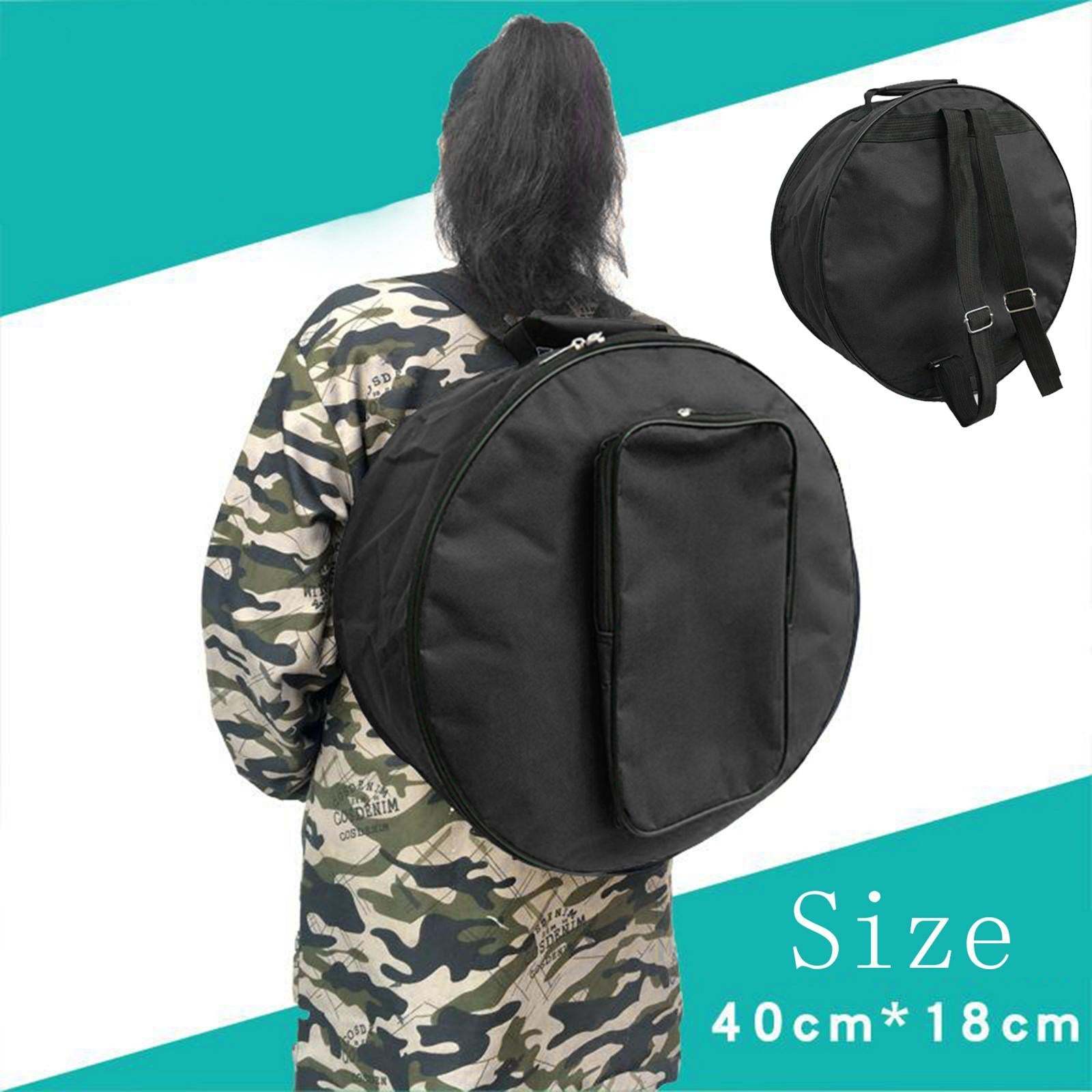 Snare Drum Bag Case Storage Bag with Shoulder Strap Outside Pockets