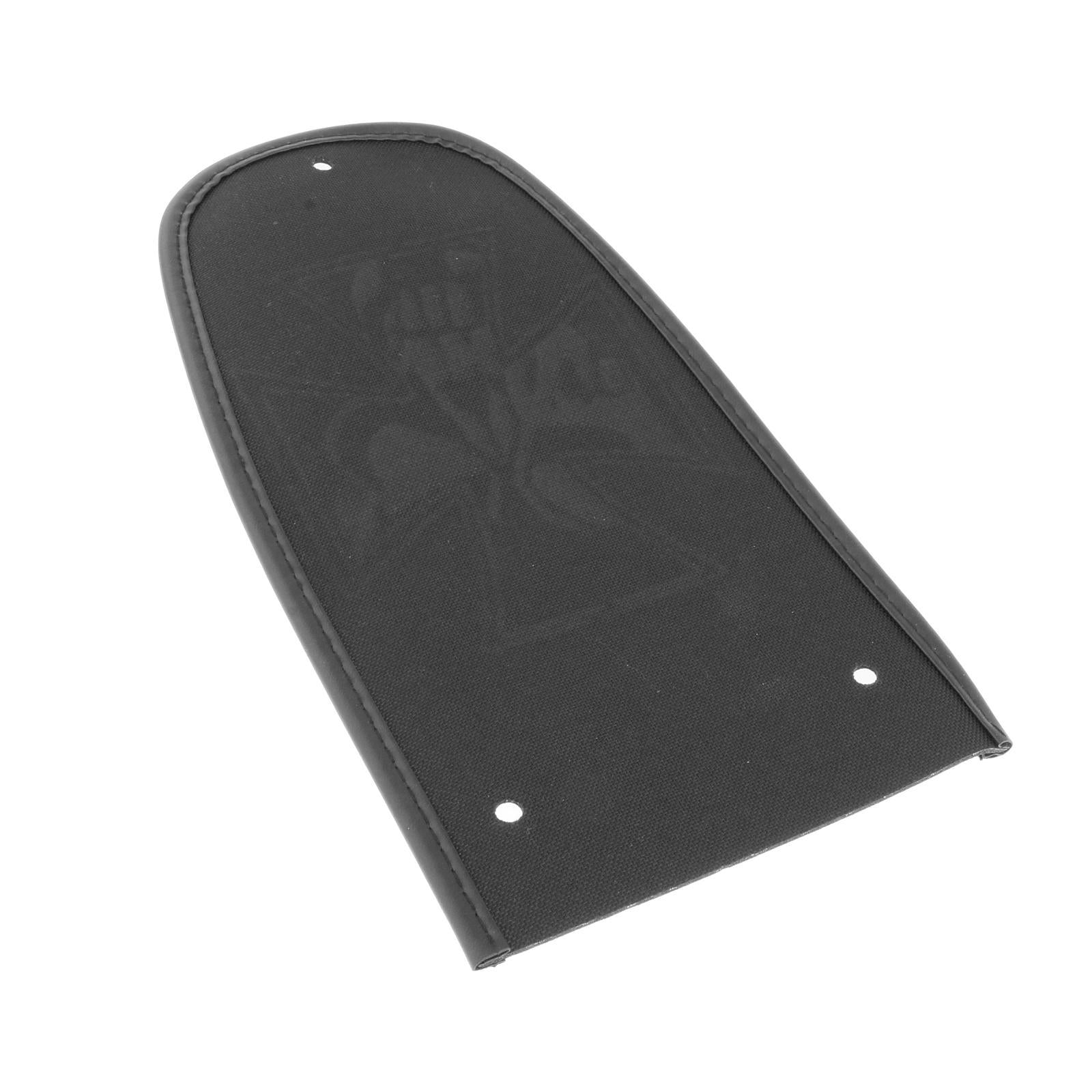 Motorcycle PU Leather Fender Bib Cover Pad for Harley Cross Black