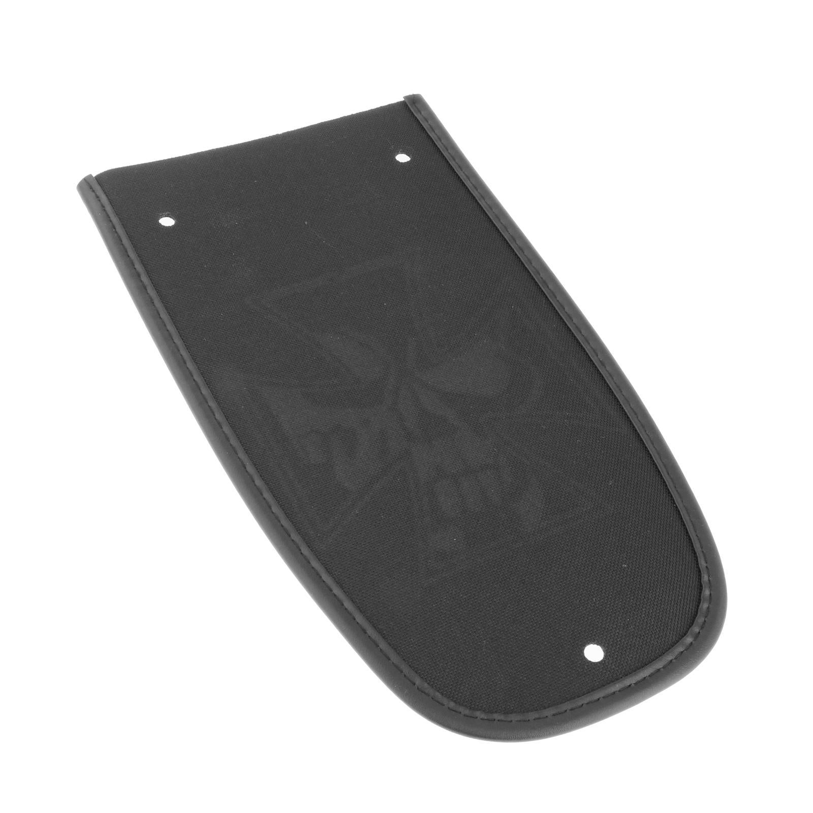 Motorcycle PU Leather Fender Bib Cover Pad for Harley Cross Black