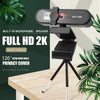 4K Full HD Streaming Webcam Autofocus for Live Broadcast 2k Black