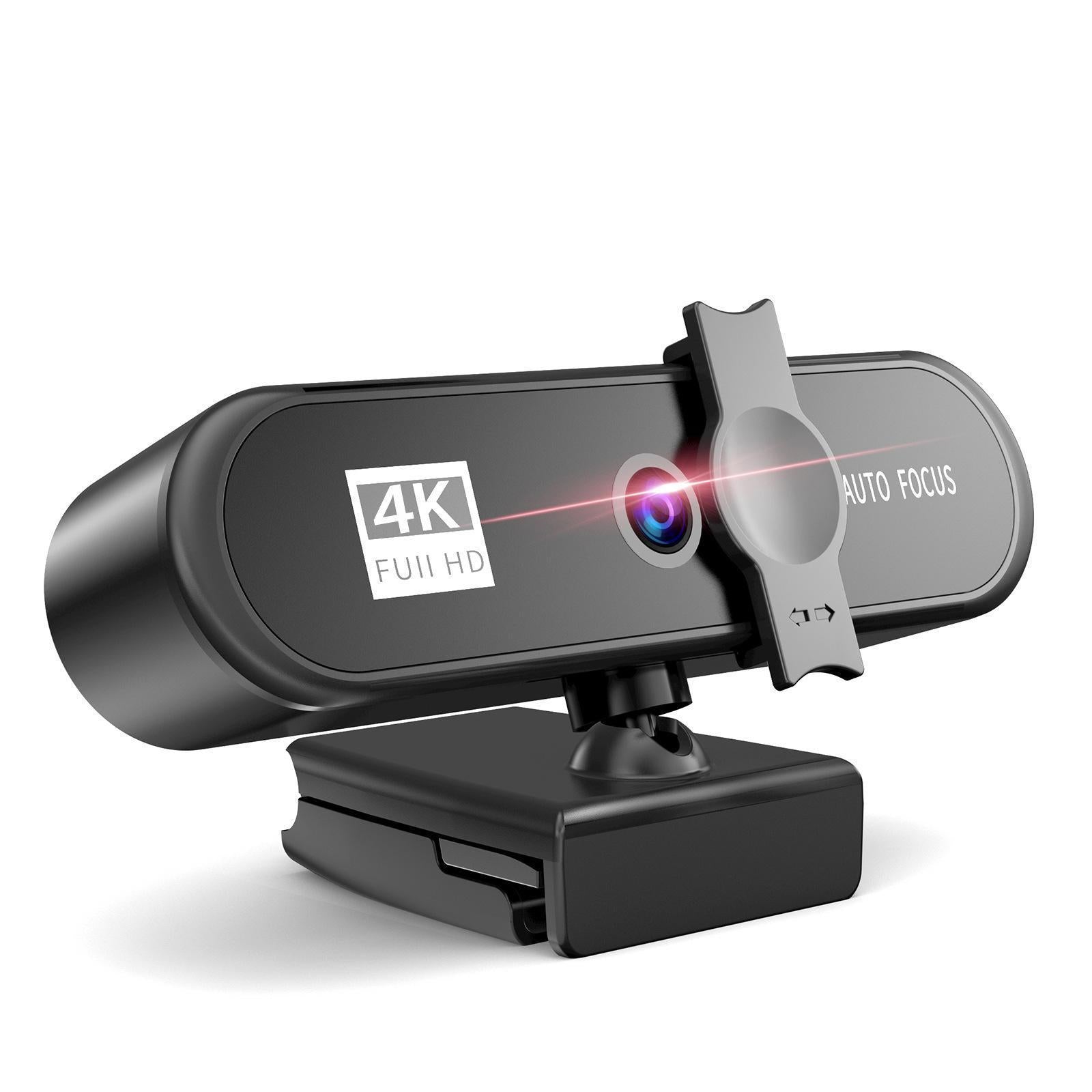 4K Full HD Streaming Webcam Autofocus for Live Broadcast 4k Black