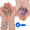 4800Pcs 24 Colors Clay Beads Loose Spacer Disc Beads for DIY Jewelry Finding